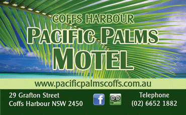 Coffs Harbour POacific Palms Motel - Key Tag Front