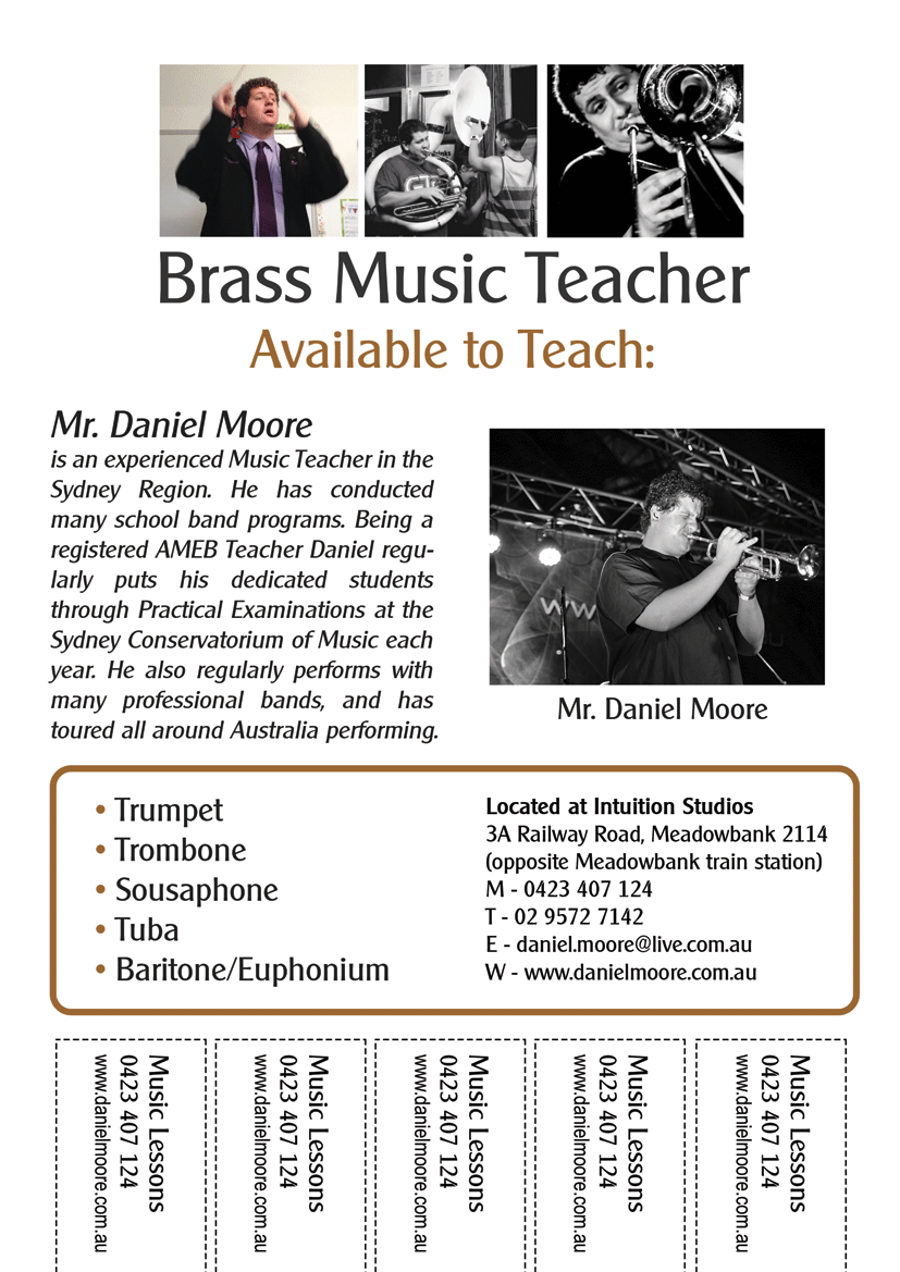 Daniel Moore Musician A4 Poster